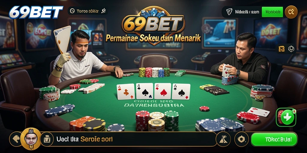 Gameplay Poker yang mendebarkan di 69BET.