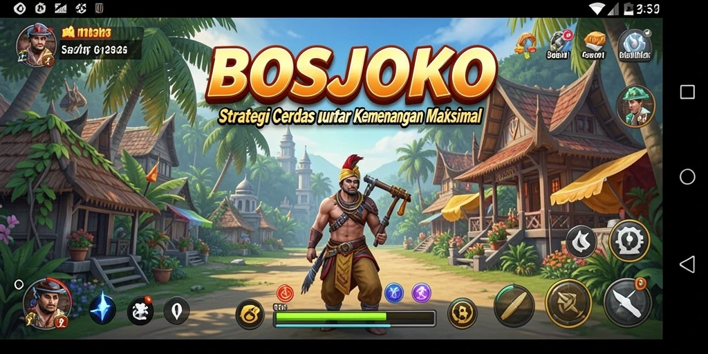 Tampilan permainan <strong>BOSJOKO</strong> yang memukau dengan strategi yang kompleks.