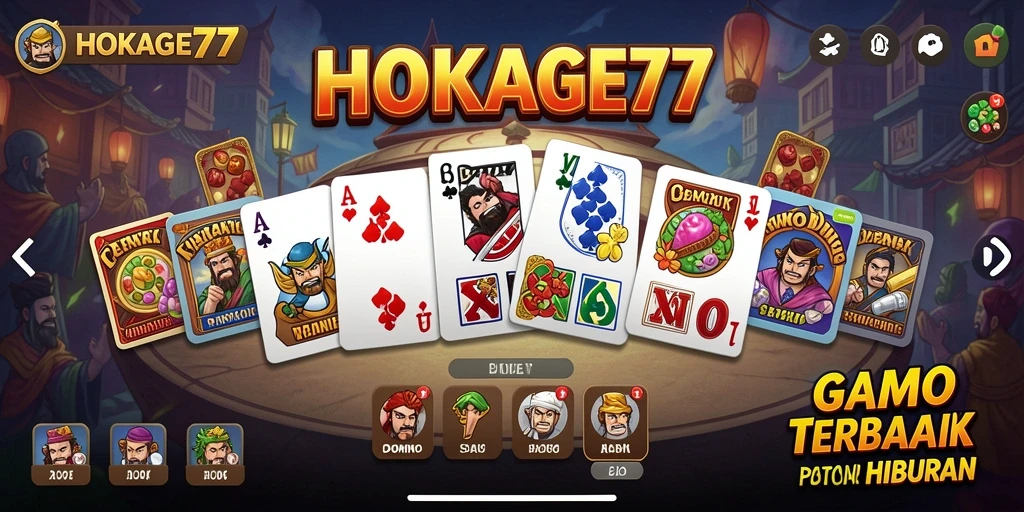 Tampilan layar permainan HOKAGE77 dengan gameplay seru.