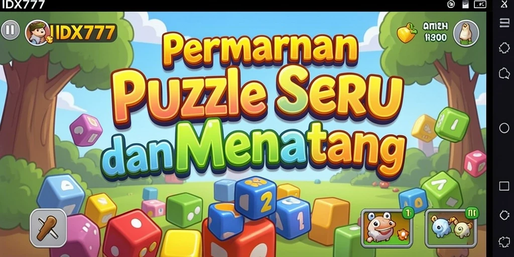 Tampilan gameplay <strong>IDX777</strong> yang seru dan menarik saat menyelesaikan puzzle.