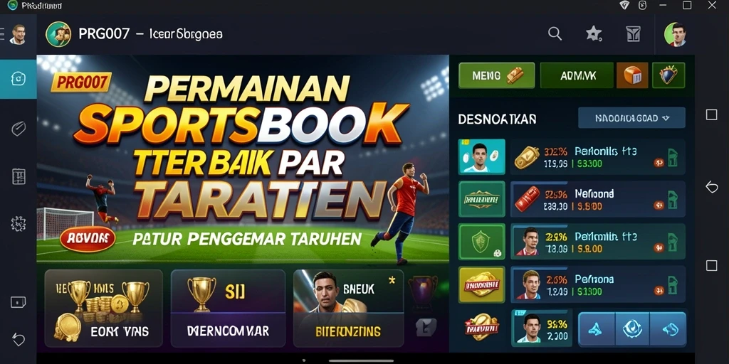Screenshot PRG007 menunjukkan antarmuka taruhan yang menarik dan informatif.